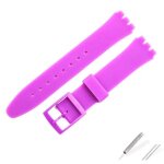 Kafol - bracelet de montre en silicone pour etudiants, accessoires compatibles avec swatch 17mm 19mm, ... Kafol - bracelet de montre en silicone pour etudiants, accessoires compatibles avec swatch 17mm 19mm, ...