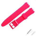 Kafol - bracelet de montre en silicone pour etudiants, accessoires compatibles avec swatch 17mm 19mm, ... Kafol - bracelet de montre en silicone pour etudiants, accessoires compatibles avec swatch 17mm 19mm, ...