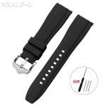 Kafol - bracelet en silicone souple pour seiko pour citize bracelet de montre a extrémité incurvée pour ... Kafol - bracelet en silicone souple pour seiko pour citize bracelet de montre a extrémité incurvée pour ...
