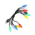 Kal - 1 guirlande lumineuse avec cble de donnes - lumire de nol - chargeur de tlphone usb - lumires ...