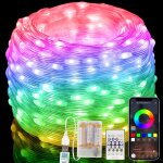 Kal - 15m guirlande lumieuse [app & tlcommandes], intelligent rgb guirlande lumineuse multicolore, ...