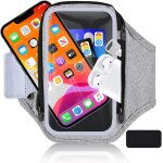 Kal - 6, 8'' brassard de sport avec poche zippe pour cl de voiture ecouteurs, support de tlphone ...