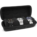 Kal - bote a montres a 3 fentes, rangement pour montres eva pour hommes et femmes, boite montre avec ...