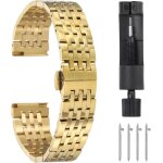 Kal - bracelet de montre en acier inoxydable - fermeture rapide - solide - en acier inoxydable - avec ... Kal - bracelet de montre en acier inoxydable - fermeture rapide - solide - en acier inoxydable - avec ...