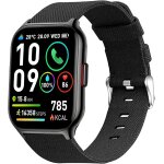 Kal - bracelet compatible avec la montre intelligente popglory p95, bracelet de rechange en nylon pour ... Kal - bracelet compatible avec la montre intelligente popglory p95, bracelet de rechange en nylon pour ...