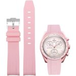 Kal - bracelets pour montre omega x swatch moonswatch, courbe sans soudure, bracelet de rechange silicone ... Kal - bracelets pour montre omega x swatch moonswatch, courbe sans soudure, bracelet de rechange silicone ...