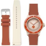 Kal - bracelet de rechange pour blancpain swatch, 22 mm en caoutchouc souple etanche pour blancpain x ... Kal - bracelet de rechange pour blancpain swatch, 22 mm en caoutchouc souple etanche pour blancpain x ...