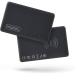 Kal - carte de suivi de portefeuille fine, rechargeable, fonctionne avec apple find my (ios uniquement), ...