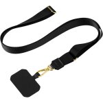 Kal - chaîne universelle pour téléphone portable softband - noir - pièces métalliques de couleur or - ... Kal - chaîne universelle pour téléphone portable softband - noir - pièces métalliques de couleur or - ...