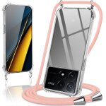 Kal - coque avec cordon pour xiaomi poco x6 pro 5g 6, 67 , collier réglable téléphone etui portable lanyard ... Kal - coque avec cordon pour xiaomi poco x6 pro 5g 6, 67 , collier réglable téléphone etui portable lanyard ...