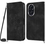 Kal - coque honor 200 pro avec cordon, etui honor 200 pro avec cordon collier, cuir flip portefeuille ...
