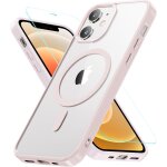 Kal - coque pour iphone 12, coque iphone 12 pro compatible avec magsafe avec verre tremp, [protection ...