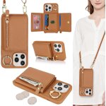 Kal - coque pour iphone 13 pro max etui avec cordon collier sangle réglable, housse en cuir avec anneau ... Kal - coque pour iphone 13 pro max etui avec cordon collier sangle réglable, housse en cuir avec anneau ...