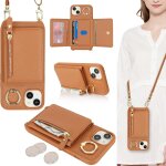 Kal - coque pour iphone 14 plus etui avec cordon collier sangle réglable, housse en cuir avec anneau ... Kal - coque pour iphone 14 plus etui avec cordon collier sangle réglable, housse en cuir avec anneau ...
