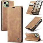 Kal - coque pour iphone 15 5g premium housse cuir protection pochette rabat portefeuille flip case porte ...