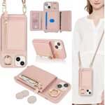 Kal - coque pour iphone 15 etui avec cordon collier sangle réglable, housse en cuir avec anneau etui ... Kal - coque pour iphone 15 etui avec cordon collier sangle réglable, housse en cuir avec anneau etui ...