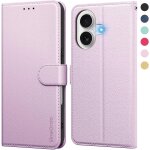 Kal - coque compatible avec iphone 16 coques, etui iphone 16 housse clapet protection pochette antichoc ...