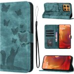 Kal - coque pour motorola moto g15(6, 72 pouces) housse de protection premium pu cuir portefeuille protection ...