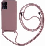 Kal - coque compatible avec samsung galaxy a51, collier pour etui colliers de cellulaire corde silicone ...