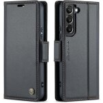 Kal - coque pour samsung galaxy s21 fe etui avec [rfid blocage], housse en premium cuir pochette portefeuille ...