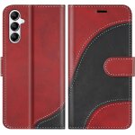 Kal - coque pour samsung galaxy s24 plus, housse en cuir pu pochette de portefeuille, magntique etui ...