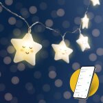 Kal - cozyhome guirlande lumineuse chambre etoile enfant - tlcommande via app & 20 etoile led wifi ...