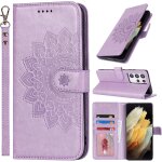 Kal - etui coque pour samsung galaxy s21 ultra protection housse en cuir pu pochette rabat clapet case ...