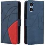 Kal - housse pour telephone sony xperia 10 vi etui, pu / tpu rtro retourner cuir coque magntique anti ...