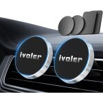 Kal - [lot de 2 support telephone voiture, porte tlphone magnetique portable grille aeration aimant ...