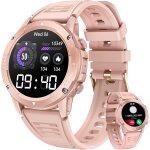 Kal - montre connecte femme sport smartwatch: 1. 42  ronde militaire smart watch avec appels bluetooth ...