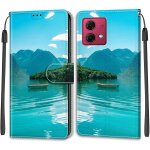 Kal - compatible motorola moto g84 5g coque de tlphone, etui premium housse en cuir pochette protection ...