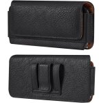 Kal - sac de ceinture homme pour tlphone noir, cuir smartphone ceinture sacoche horizontal, homme pochette ...