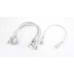 Kal - sourcingmap fluorescent led tube lumire 250v 2. 5a double fin t5 connecteur cable cble 6pcs