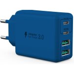 Kal - usb c chargeur, 40w 4 ports usb c bloc de charge rapide dual port pd + qc multiport type c chargeur ...