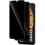 Kal - verre tremp anti - espion pour samsung galaxy xcover 7 / 7 pro, 2 pices privacy protection ecran, ...