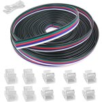 Kalanka - 10m rallonge c�ble 5 broches fil cordon 22awg branchement electrique, c�ble d'extension a 5 ...
