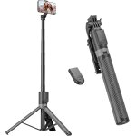 Kalanka - 180cm trepied smartphone & perche a selfie, trepied telephone portable rtractable en aluminium ...