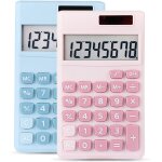 Kalanka - 2 mini calculatrices, calculatrice de poche calculatrice de bureau à batterie solaire à 8 chiffres, ... Kalanka - 2 mini calculatrices, calculatrice de poche calculatrice de bureau à batterie solaire à 8 chiffres, ...