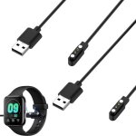 Kalanka - 2 pcs chargeur montre connect�e, magn�tique chargeur smartwatch compatible avec military c20 ...