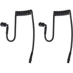 Kalanka - lot de 2 tubes acoustiques de rechange en nylon pour oreillette radio bidirectionnelle motorola ...