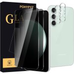 Kalanka - lot de 2 + 2, verre tremp� anti - espion pour samsung galaxy s23 fe2 pi�ces film de confidentialit� ...
