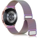 Kalanka - 20mm mtal bracelet compatible pour samsung galaxy watch 4 / 5 / 6 / active 2 40mm 44mm, acier ...