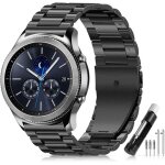 Kalanka - 22mm bracelet en m�tal pour samsung galaxy watch 3 45mm, bracelets de montre en acier inoxydable ...