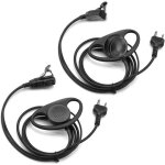 Kalanka - 2x oreillette talkie walkie d - style casque ecouteur compatible avec midland radio alan 42 ...