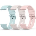 Kalanka - 3 pices 20mm 22mm bracelet de montre en silicone, souple bracelet de replacement en dgagement ...