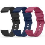 Kalanka - 3 pices 20mm 22mm bracelet de montre en silicone, souple bracelet de replacement en dgagement ...
