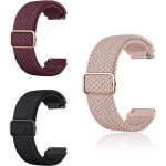 Kalanka - 3 pi�ces bracelet montre 20mm, tresse en nylon r�glable bracelet 20mm, pour watch gt3 / buds ...