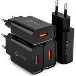 Kalanka - (4 pack) chargeur rapide prise usb secteur pour samsung galaxy s21 20 s10 s9 s8 s7 a55 a53 ...