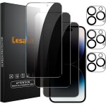 Kalanka - 4 + 4 pi�ces verre tremp� anti espion pour iphone 14 pro 6. 1 pouce avec 4 pi�ces protecteur ...