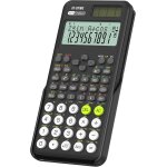 Kalanka - 991ms 401 calculatrice scientifique de bureau avec couvercle coulissant, batterie solaire double ...